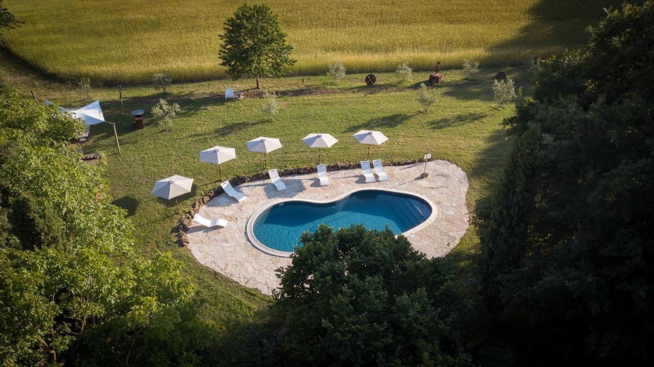 Glamping In Toscana, Luxury Tents In Agriturismo Biologico Sorano  Kültér fotó